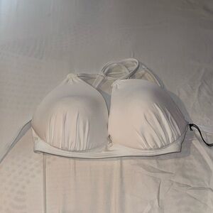 Shade & Shore White Bikini Top with Adjustable Straps
